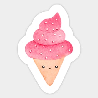 Cute ice cream Sticker